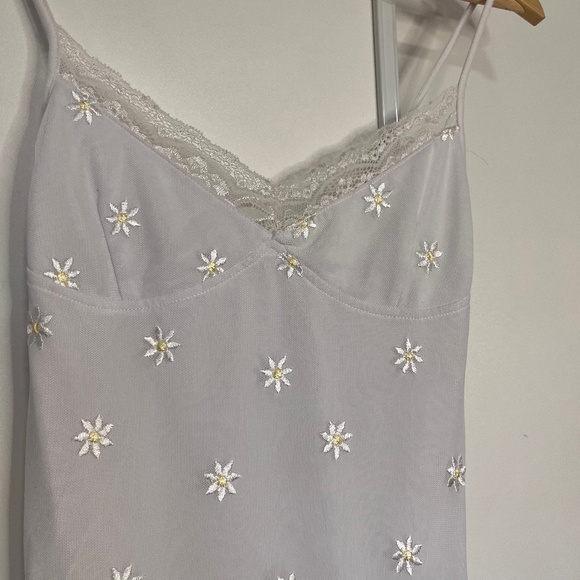 DAISY BODYCON DRESS IN WHITE DAISY EMBRO WHITE - Picture 4 of 7